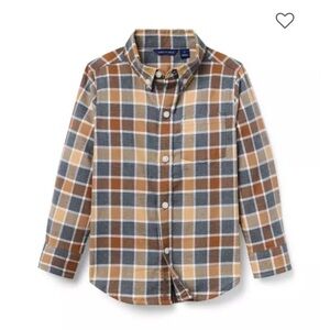 NWT Janie and Jack Plaid Flannel Shirt